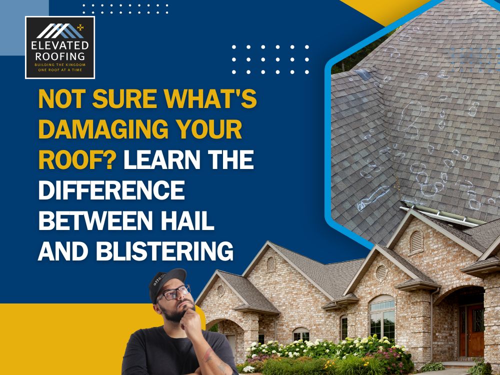 roof blistering vs hail damage - Not Sure What's Damaging Your Roof Learn the Difference Between Hail and Blistering - Elevated Roofing