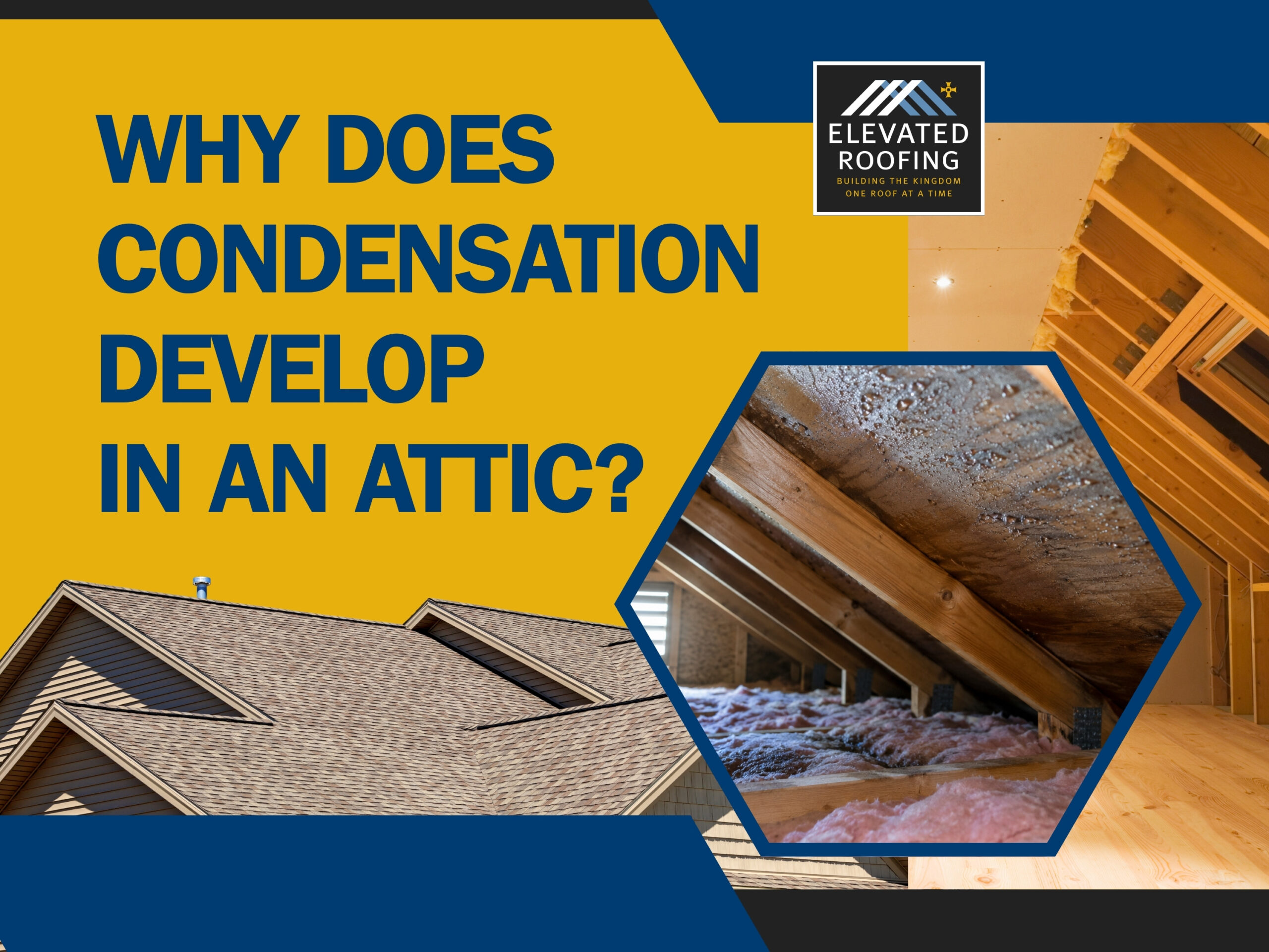 Condensation in Attic - Why Does Condensation Develop in an Attic - Elevated Roofing
