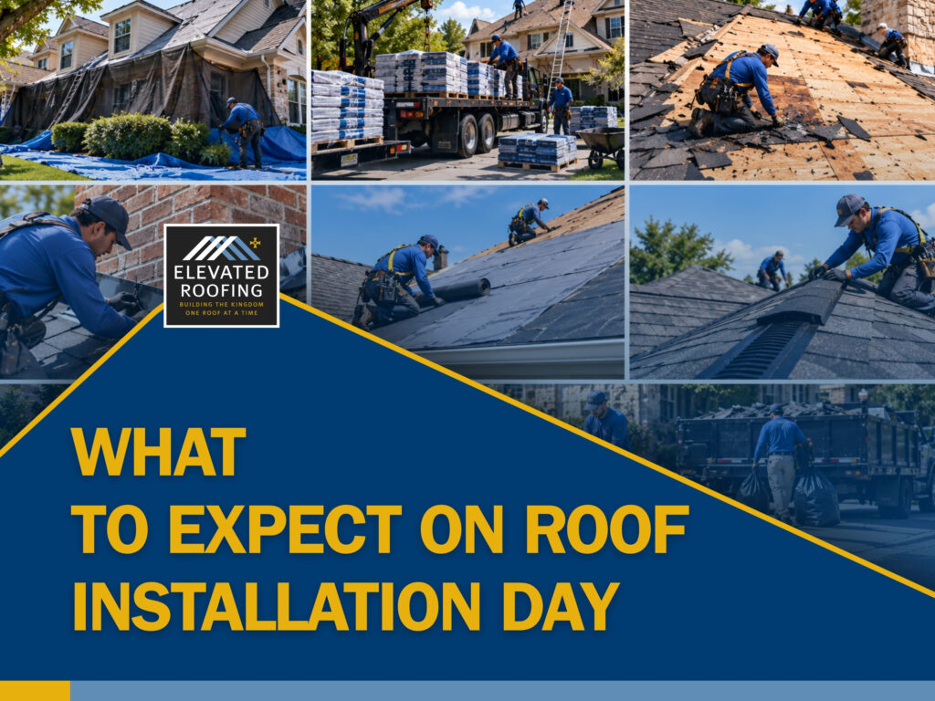 roofing contractors frisco tx - What to Expect on Roof Installation Day - Elevated Roofing