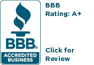 Better Business Bureau A+ Rating badge